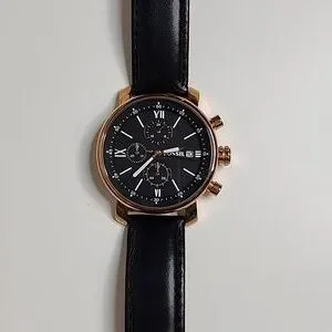 EUC Fossil brown leather watch EUC Mickey Mouse & Co Men main image 3
